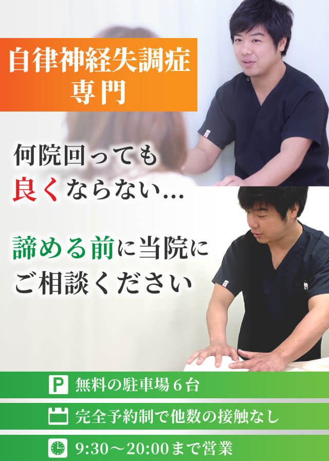 自律神経失調症 那珂川の整体 日本自律神経整体協会認定院 かわせみ整骨院 鍼灸院